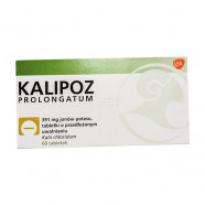 Купить Калипоз пролонгатум (аналог Кальдиум) 750 мг (391 мг К ) таблетки №60 в Иркутске
